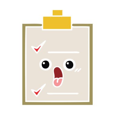 düz renk retro karikatür bilimsel deney 