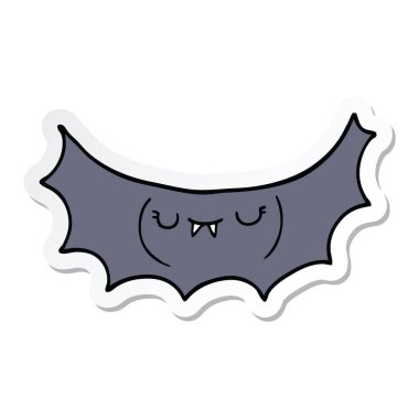 etiket karikatür vampir yarasa