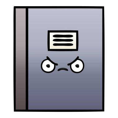 Degrade gölgeli karikatür defter