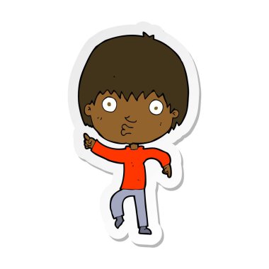 etiket etkilendim boy gösteren bir çizgi film