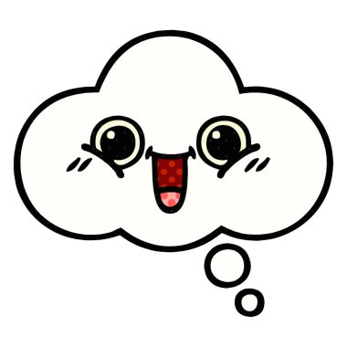 çizgi roman tarzı karikatür bir düşünce balonu