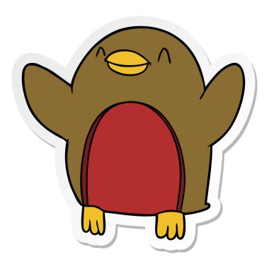 bir çizgi film Robin sıkıntılı etiket