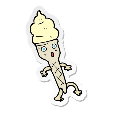 çizgi film dondurma etiket