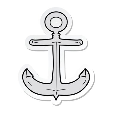 bir çizgi film çapa etiket