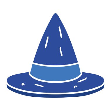 elle çizilmiş karikatür doodle bir cadı şapka