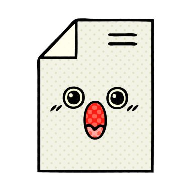 çizgi roman tarzı çizgi film şok kağıt belge 