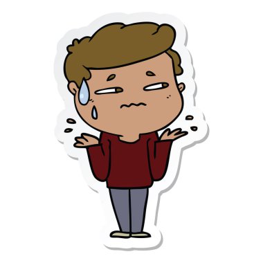 adam sopa bir karikatür karıştı