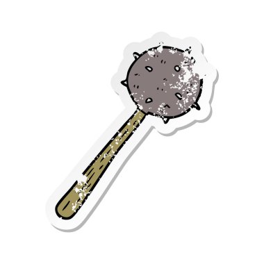 bir çizgi film topuz sıkıntılı etiket