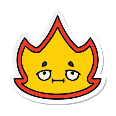 sevimli çizgi yangın etiket