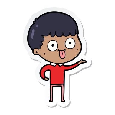 dik bir çizgi film adamın etiket