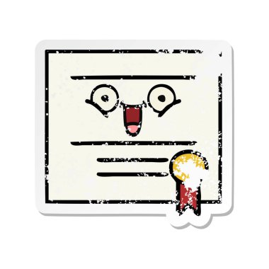 sevimli çizgi mezuniyet diploma sıkıntılı etiket