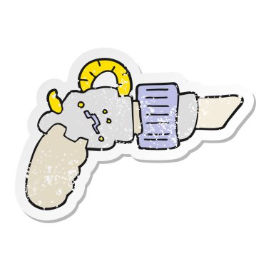 çizgi film ışın silahı sıkıntılı etiket