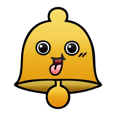 bir çan degrade gölgeli çizgi film