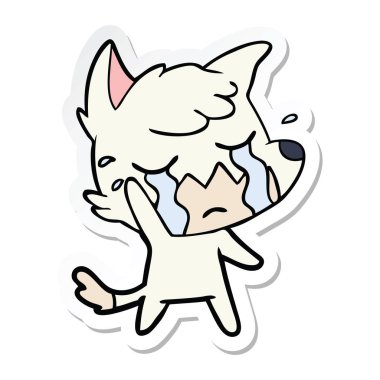 ağlayan sallayarak tilki çizgi film etiketi