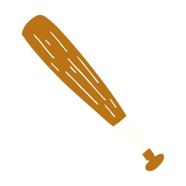 elle çizilmiş karikatür doodle bir beysbol sopası