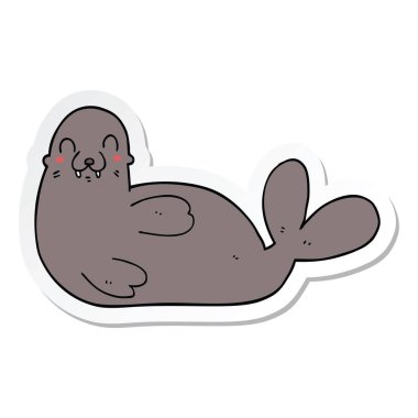 etiket, bir çizgi film mühür