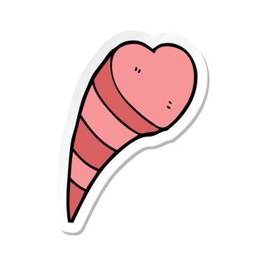 etiket bir çizgi film aşk kalp sembol