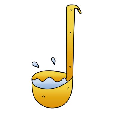 ilginç degrade gölgeli karikatür Kepçe 