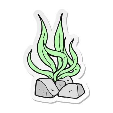 etiket bir karikatür yosun