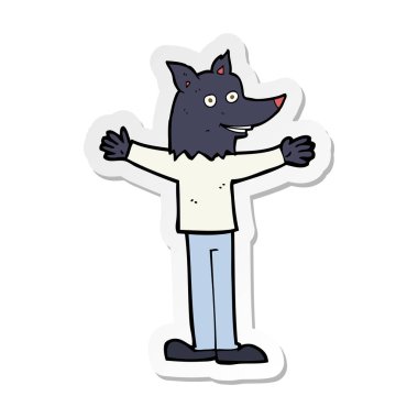 çizgi film kurt adam etiketi