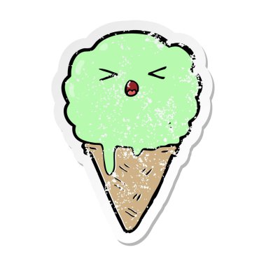 çizgi film dondurma sıkıntılı etiket