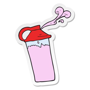 çizgi film protein içeceği etiket