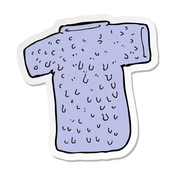 Sticker Cartoon Woolly Tee — Stock Vector