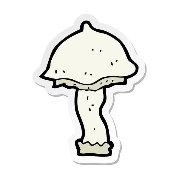 Autocollant Champignon Dessin Animé — Image vectorielle