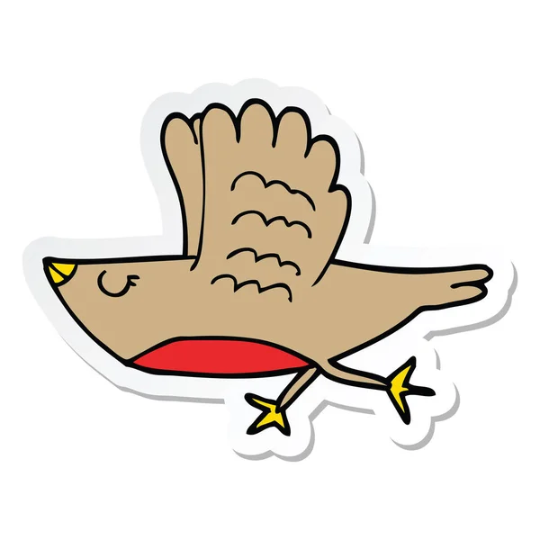 Pegatina Pájaro Dibujos Animados — Archivo Imágenes Vectoriales