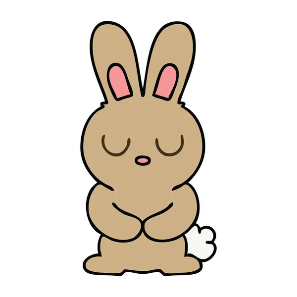 Dessin Main Bizarre Lapin Dessin Animé — Image vectorielle