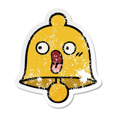 sevimli çizgi Bell'in sıkıntılı etiket