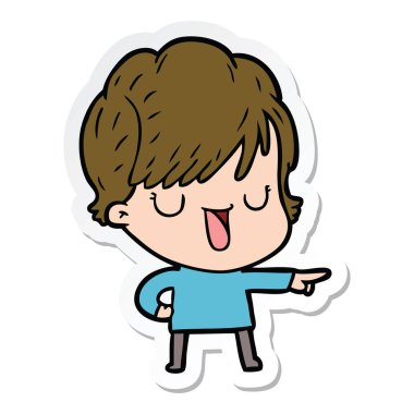 etiket konuşuyor karikatür kadın