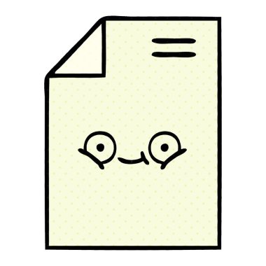 bir parça kağıt, çizgi roman tarzı çizgi film 