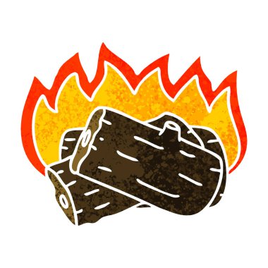 retro illüstrasyon stil ilginç çizgi film günlük yazma