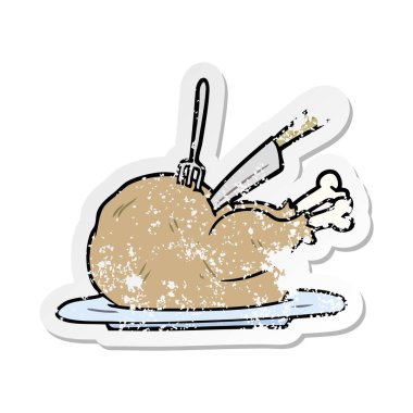 bir karikatür Türkiye'nin sıkıntılı etiket