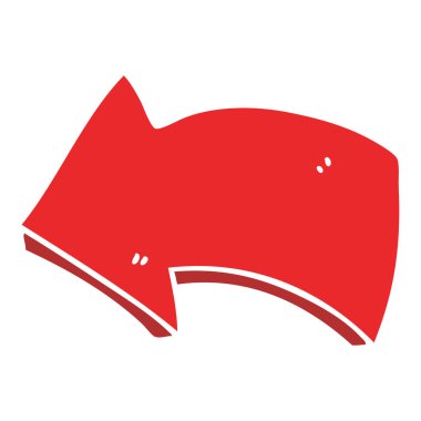 ilginç el çizilmiş karikatür oku