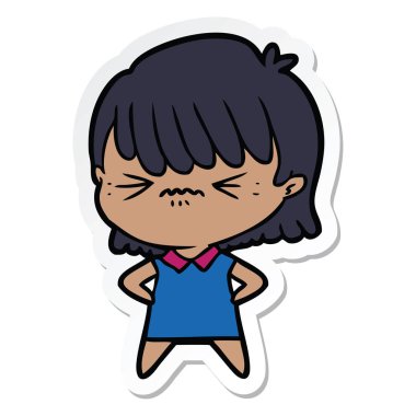 etiket rahatsız çizgi film kız