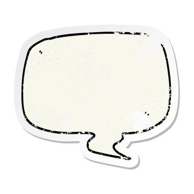 bir karikatür konuşma balonu sıkıntılı etiket