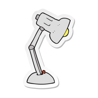 etiket bir karikatür Resepsiyon lambası