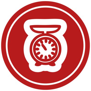 ölçekler dairesel simgesi simgesi Tartım