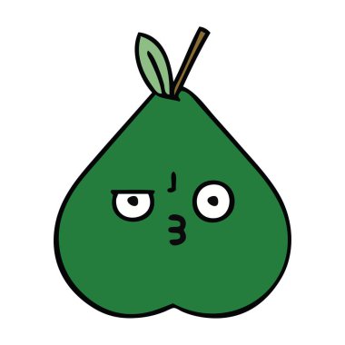 sevimli çizgi bir armut