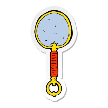 çizgi film ayna Sticker