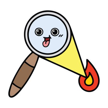 sevimli çizgi Büyüteç