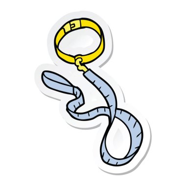 etiket bir karikatür köpek yaka ve kira kontratı