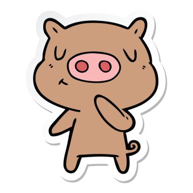 çizgi film içerik domuz bir etiket