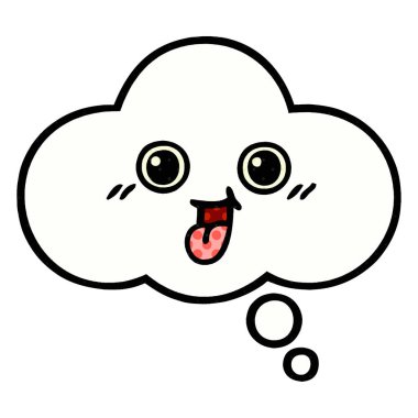 çizgi roman tarzı karikatür bir düşünce balonu