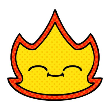 çizgi roman tarzı karikatür bir ateş
