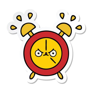 sevimli çizgi çalar saat etiket