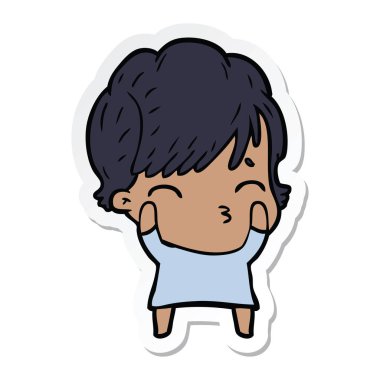 etiket düşünme bir karikatür kadının