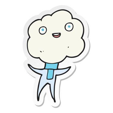 bir şirin bulut baş yaratığın etiket